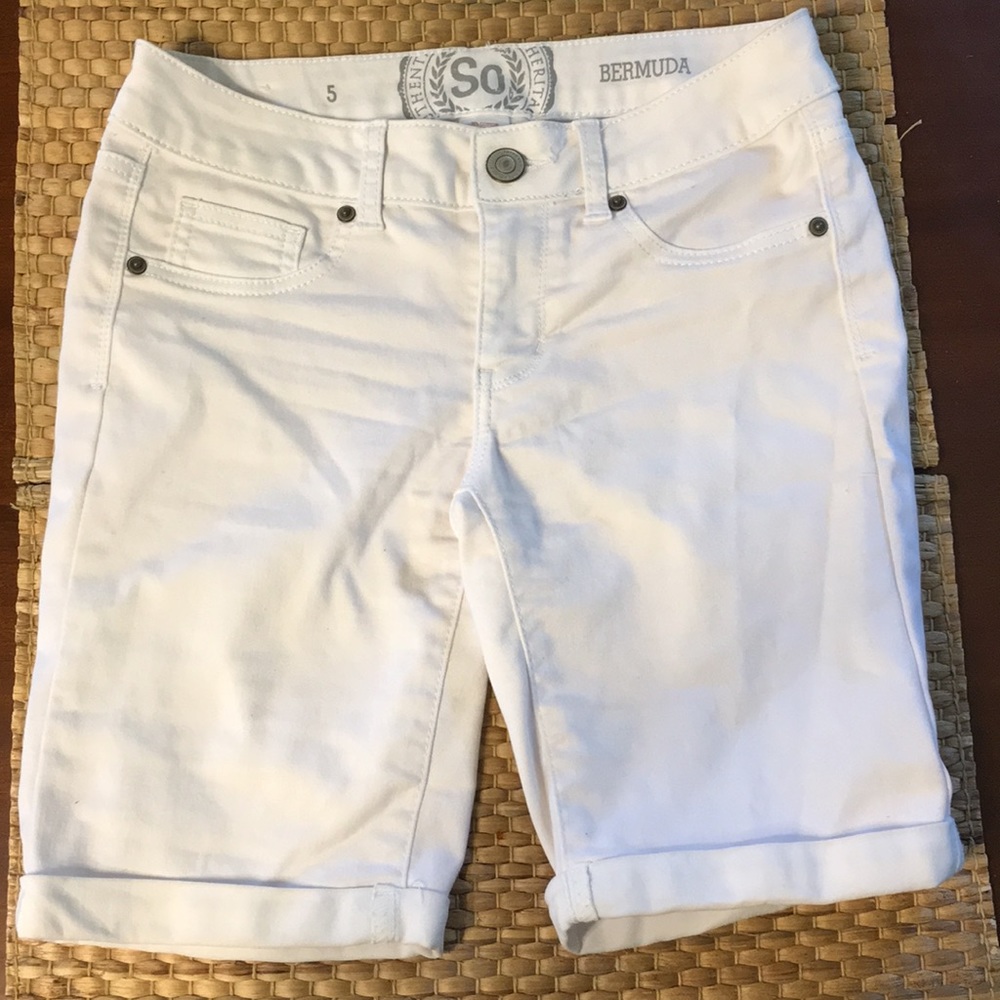 White Bermuda Shorts